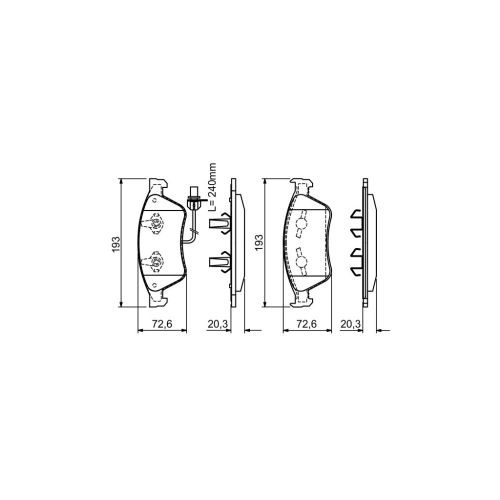 Тормозные колодки Bosch 0 986 494 200