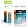Батарейка ColorWay AA LR6 Alkaline Power (лужні) * 2 blister (CW-BALR06-2BL) - Зображення 1