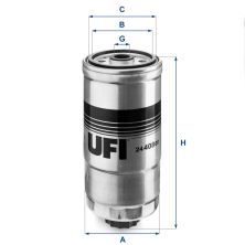 Фильтр топливный UFI 24.408.00