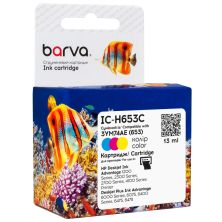 Картридж Barva HP 653 color/3YM74AE, 13 мл (IC-H653C)