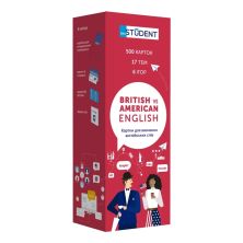 Навчальний набір English Student Картки для вивчення англійської мови American vs British English, українська (591225926)