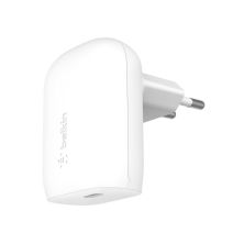 Зарядний пристрій Belkin 30W USB-С GAN PD PPS white (WCA005VFWH)