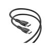 Дата кабель USB-C to USB-C 1.0m BX51 Triumph 60W Black BOROFONE (BX51CCB) - Зображення 1