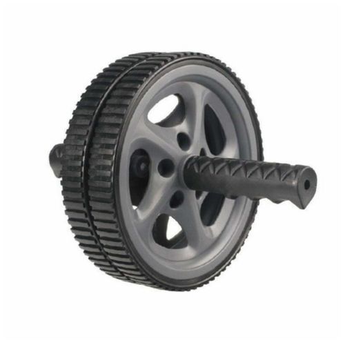 Ролик для преса LiveUp Exercise Wheel 18 см чорний, сірий LS3160B (6951376107272)