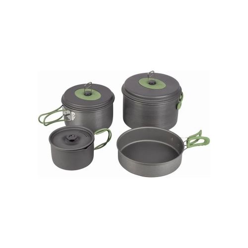 Набор туристической посуды Bo-Camp Explorer 4 Pieces 21 Hard Anodized Grey/Green (2200241)