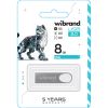 USB флеш накопичувач Wibrand 8GB Irbis Silver USB 2.0 (WI2.0/IR8U3S) - Зображення 1