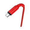 Дата кабель USB 2.0 AM to USB-C 1.0m 3A nylon X59 red HOCO (6931474744937) - Изображение 1