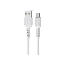 Дата кабель USB 2.0 AM to Micro 5P 1.0m 2A PVC BX16 white BOROFONE (6957531099482) Дата кабель USB 2.0 AM to Micro 5P 1.0m 2A PVC BX16 white BOROFONE (6957531099482)