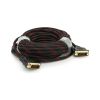 Кабель мультимедийный DVI M to DVI M 10.0m 24+1pin black/red Merlion (YT-DVI(M)/(M)NY/RD-10m) - Изображение 1
