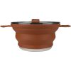 Котел туристичний Tribe Collapsible Pot 2,5 л силіконовий brown (T-FF-0025-brown) - Зображення 1