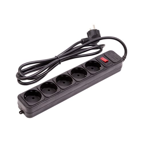 Сетевой фильтр питания PowerPlant 1.8м, 5 розеток (JY-1056/1.8) (EX610709)
