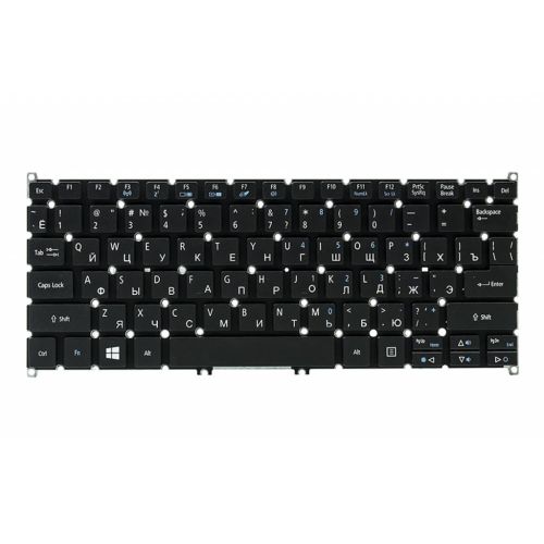 Клавіатура ноутбука Acer Aspire E3-111/V5-122 черный, без фрейма (KB311248)
