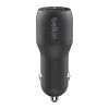 Зарядний пристрій Belkin Car Charger (24W) Dual USB-A, USB-A - Lightning, 1m, black (CCD001BT1MBK) - Зображення 2