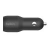 Зарядний пристрій Belkin Car Charger (24W) Dual USB-A, USB-A - Lightning, 1m, black (CCD001BT1MBK) - Зображення 3