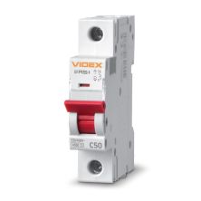 Автоматический выключатель Videx RS4 RESIST 1п 50А С 4,5кА (VF-RS4-AV1C50)