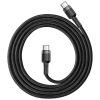 Дата кабель USB-C to USB-C 1.0m 3A 60W Cafule Black Baseus (CATKLF-GG1) - Изображение 1