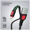 Дата кабель USB 2.0 AM to Lightning 1.0m AR15 2.4A black Armorstandart (ARM59537) - Зображення 1