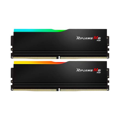 Модуль памяти для компьютера DDR5 32GB (2x16GB) 5200 MHz Ripjaws M5 RGB Matte Black G.Skill (F5-5200J4040A16GX2-RM5RK)