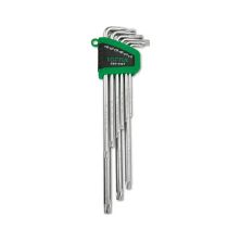 Ключ Toptul Г-подібний TORX T10-T50 9шт. супердовгий з отвором (GSN-09ET)