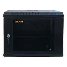 Шафа настінна GEAR 9U 19 600x450x500 мм, + полка 19, black (GWMSN-9U-600-450) Шафа настінна GEAR 9U 19 600x450x500 мм, + полка 19, black (GWMSN-9U-600-450)