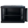 Шафа настінна GEAR 9U 19 600x450x500 мм, + полка 19, black (GWMSN-9U-600-450) - Зображення 1