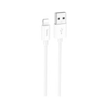 Дата кабель USB 2.0 AM to Lightning 1.0m Magic silicone X87 white HOCO (6931474783202)
