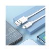 Дата кабель USB 2.0 AM to Lightning 1.0m Magic silicone X87 white HOCO (6931474783202) - Зображення 3