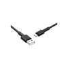 Дата кабель USB 2.0 AM to USB-C 1.0m 3A silicone BX31 black BOROFONE (6931474710390) - Зображення 1