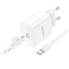 Зарядний пристрій BOROFONE BA81A USB-C PD20W + cable USB-C to USB-C White (6941991108204) - Зображення 1