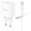 Зарядний пристрій BOROFONE BA81A USB-C PD20W + cable USB-C to USB-C White (6941991108204) - Зображення 2