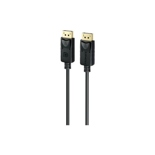 Кабель мультимедийный DisplayPort to DisplayPort 2.0m v1.4 black Promate (dplink-200.black)