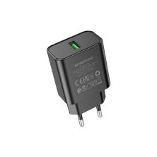 Зарядное устройство BOROFONE BA72A USB QC3.0 black (6974443388541)