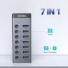Концентратор Ugreen USB 3.0 to 7xUSB 3.0 with power supply CM481 gray (90307) - Изображение 2