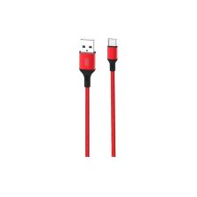 Дата кабель USB 2.0 AM to USB-C 1.0m braided NB143 red XO (6920680870691) Дата кабель USB 2.0 AM to USB-C 1.0m braided NB143 red XO (6920680870691)