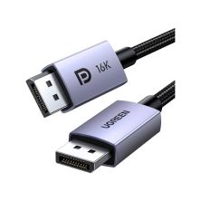 Кабель мультимедийный DisplayPort M to DisplayPort M 1.0m 16K DP118 black Ugreen (15383)