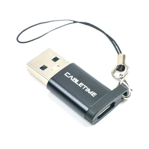 Переходник USB 3.0 AM to USB-C F Cabletime (CA913701)