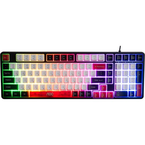 Клавіатура AOC GK116H1 LED USB UA White/Red/Black (GK116H1/97)