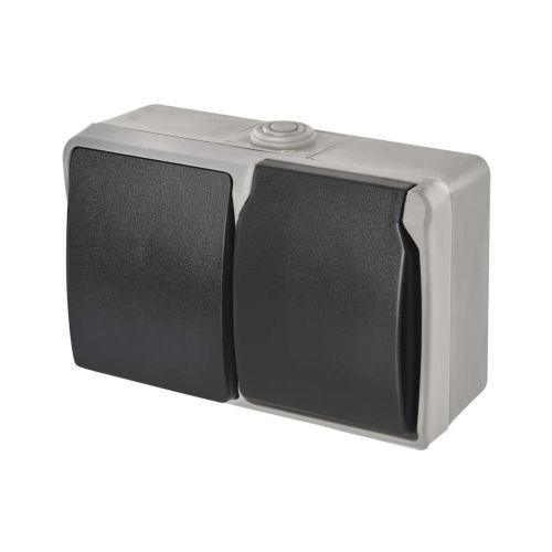 Розетка EMOS 16A 250V IP44 подвійна (A1396.2)