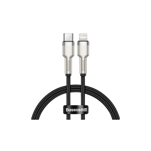 Дата кабель USB-C to Lightning 0.25m 20W Cafule Series Meta black Baseus (CATLJK-01)