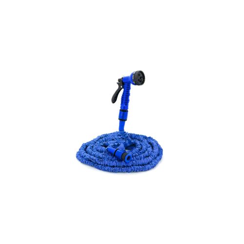 Шланг для поливу Voltronic 7.5-22,5м/75ft + розпилювач, насадка на кран, Blue/Green, Box (Garden hose 7.5-22.5)