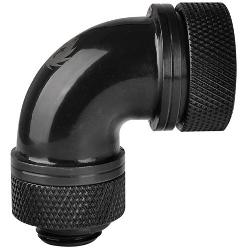 Фітинг для СРО ThermalTake Pacific G1/4 PETG Tube 90-Degree Compression 16mm OD - Black (CL-W097-CA00BL-A)