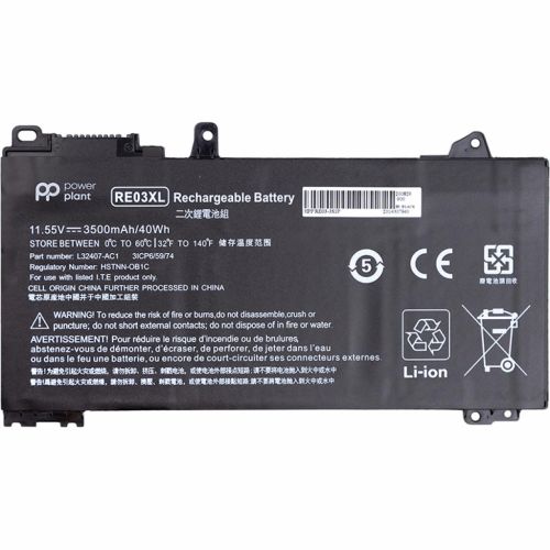 Аккумулятор для ноутбука HP ProBook 450 G6 (RE03XL) 11.55V 3500mAh PowerPlant (NB461639)