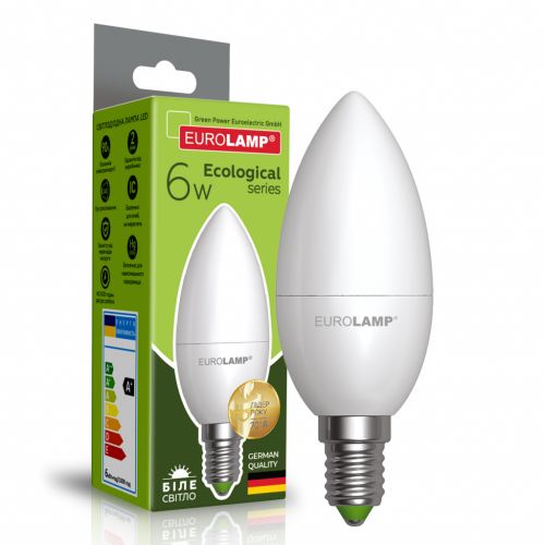 Лампочка Eurolamp LED CL 6W E14 4000K 220V (LED-CL-06144(P))