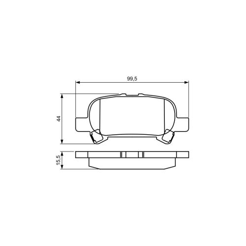 Тормозные колодки Bosch 0 986 495 322