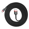 Дата кабель USB 2.0 AM to Micro 5P 3.0m 2A Red-Black Baseus (CAMKLF-H91) - Изображение 1