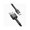 Дата кабель USB 2.0 AM to Type-C 1.0m Black-Grey Baseus (491798) - Зображення 2