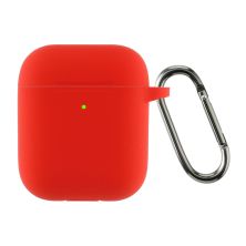Чехол для наушников Armorstandart Ultrathin Silicone Case With Hook для Apple AirPods 2 Red (ARM59691)