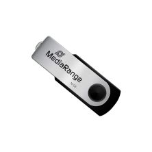 USB флеш накопичувач Mediarange 16GB Black/Silver USB 2.0 (MR910)
