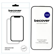 Стекло защитное BeCover Apple iPhone 14 Pro 10D Black (711327)