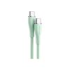 Дата кабель USB-C to USB-C 2.0m USB2.0 100W (20V/5A) Light Green Silicone Vention (TAWGH) - Зображення 1